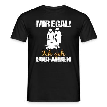 Bobfahren Lustiger Spruch Bobfahrer Geschenk - Männer T-Shirt - Schwarz - Vorne - AI Model Male 178 light (178cm)