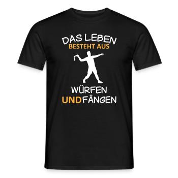 Bumerang Werfen Bumerang Werfer Spruch Geschenk - Männer T-Shirt - Schwarz - Vorne - AI Model Male 178 light (178cm)