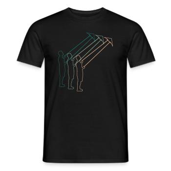 Drachenfliegen Drachensteigen Retro Geschenk - Männer T-Shirt - Schwarz - Vorne - AI Model Male 178 light (178cm)