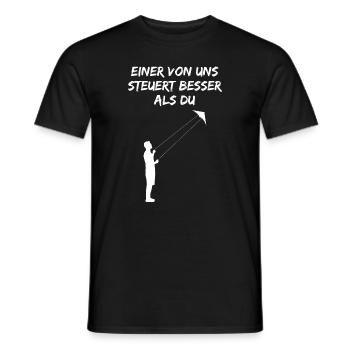 Drachensteigen Drachenfliegen Spruch Geschenk - Männer T-Shirt - Schwarz - Vorne - AI Model Male 178 light (178cm)