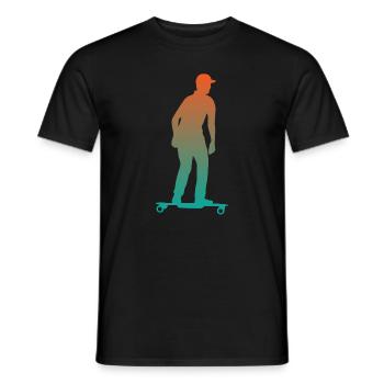 E-Skateboard Elektro-Skateboard Skater Geschenk - Männer T-Shirt - Schwarz - Vorne - AI Model Male 178 light (178cm)