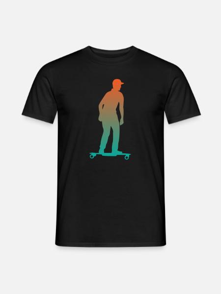 E-Skateboard Electric Skateboard Skater Regalo - T-shirt uomo - nero