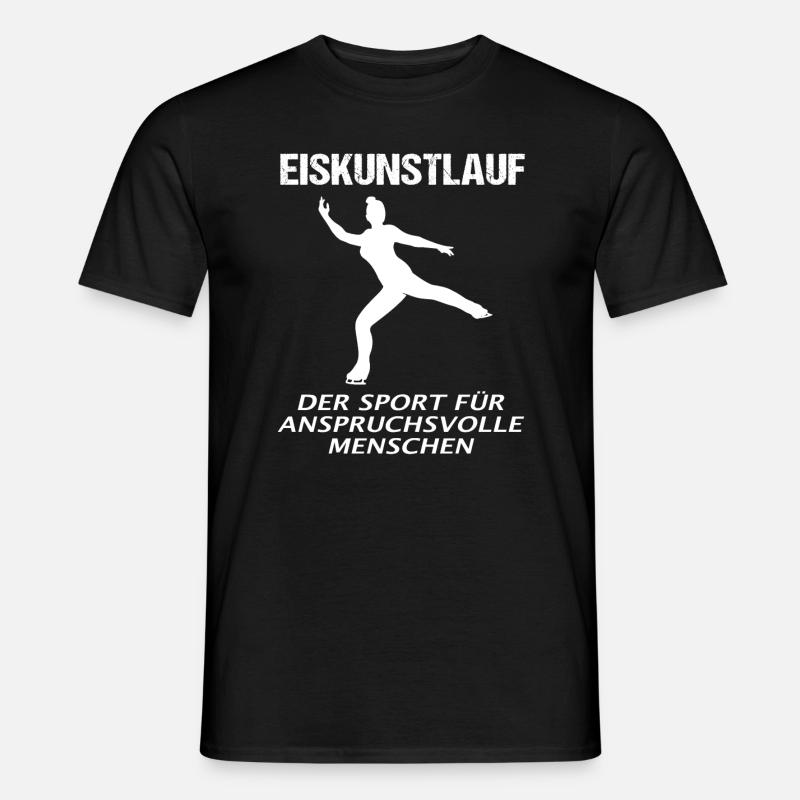 Eiskunstläuferin Eiskunstlauf Spruch Geschenk - Männer T-Shirt - Schwarz