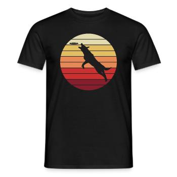 Chien de dressage de chien dresseur de chien Retro Cadeau - T-shirt homme - noir - Devant - AI Model Male 178 light (178cm)