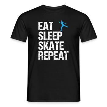 Citation de patinage artistique Cadeau de patinage artistique - T-shirt homme - noir - Devant - AI Model Male 178 light (178cm)