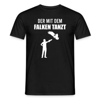 Falkner Mit Greifvogel Spruch Falknerei Geschenk - Männer T-Shirt - Schwarz - Vorne - AI Model Male 178 light (178cm)