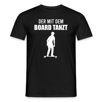 Elektro-Skateboard Spruch E-Skateboard Geschenk - Männer T-Shirt - Schwarz - Vorne - AI Model Male 178 light (178cm)
