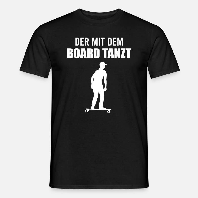 Elektro-Skateboard Spruch E-Skateboard Geschenk - Männer T-Shirt - Schwarz