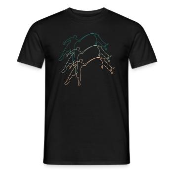 Dresseur de chiens Rétro Vintage Cadeau - T-shirt homme - noir - Devant - AI Model Male 178 light (178cm)