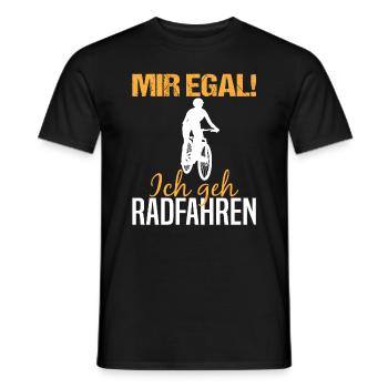 Mountainbike Fahrer Lustiger Spruch Geschenk Damen - Männer T-Shirt - Schwarz - Vorne - AI Model Male 178 light (178cm)