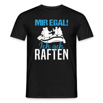 Rafting Spruch Wildwasserbootfahren Geschenk - Männer T-Shirt - Schwarz - Vorne - AI Model Male 178 light (178cm)