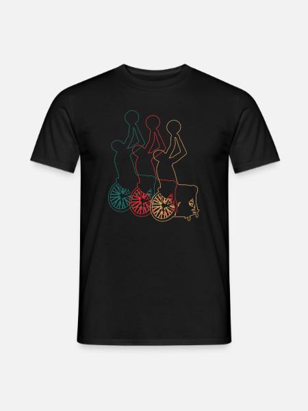 Basketball en fauteuil roulant Basketball en fauteuil roulant Rétro - T-shirt homme - noir