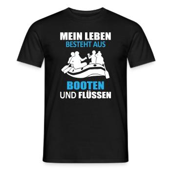 Rafting Spruch Wildwasserbootfahren Geschenk - Männer T-Shirt - Schwarz - Vorne - AI Model Male 178 light (178cm)
