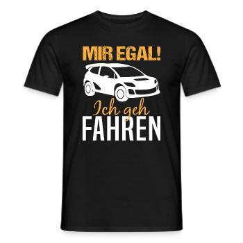 Rennwagen Fahrer Spruch Rallye Motorsport Geschenk - Männer T-Shirt - Schwarz - Vorne - AI Model Male 178 light (178cm)