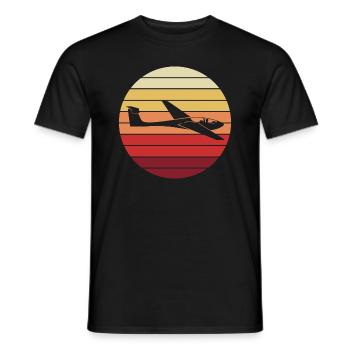 Planeur Planeur Pilote Avion Cadeau - T-shirt homme - noir - Devant - AI Model Male 178 light (178cm)