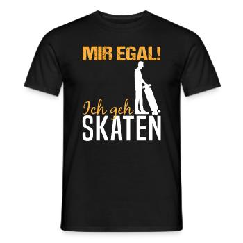 Skater Skateboard Fahrer Skaten Spruch Geschenk - Männer T-Shirt - Schwarz - Vorne - AI Model Male 178 light (178cm)