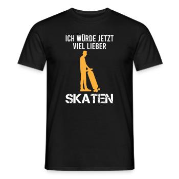 Skater Skateboard Fahrer Skaten Spruch Geschenk - Männer T-Shirt - Schwarz - Vorne - AI Model Male 178 light (178cm)