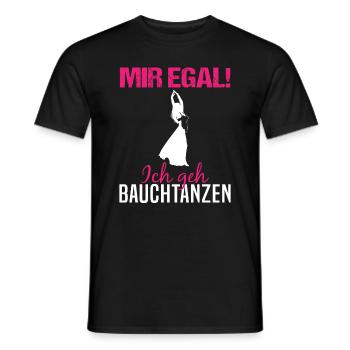 Mir egal, ich geh Bauchtanzen - Unabhängigkeit - Männer T-Shirt - Schwarz - Vorne - AI Model Male 178 light (178cm)