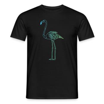 Flamingo stilvolles Geschenk - Männer T-Shirt - Schwarz - Vorne - AI Model Male 178 light (178cm)