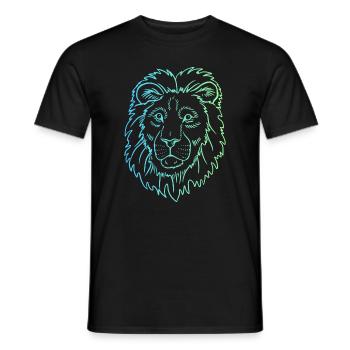 Majestic Lion: King of the Wild Gift - Men's T-Shirt - black - Front - AI Model Male 178 light (178cm)