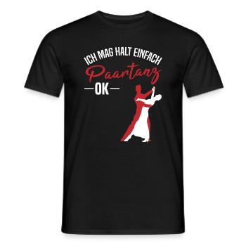 Für Paartanz Liebhaber - Männer T-Shirt - Schwarz - Vorne - AI Model Male 178 light (178cm)