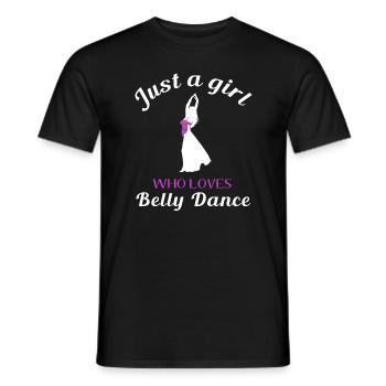 Passionate Belly Dance - Just a Girl - Men's T-Shirt - black - Front - AI Model Male 178 light (178cm)