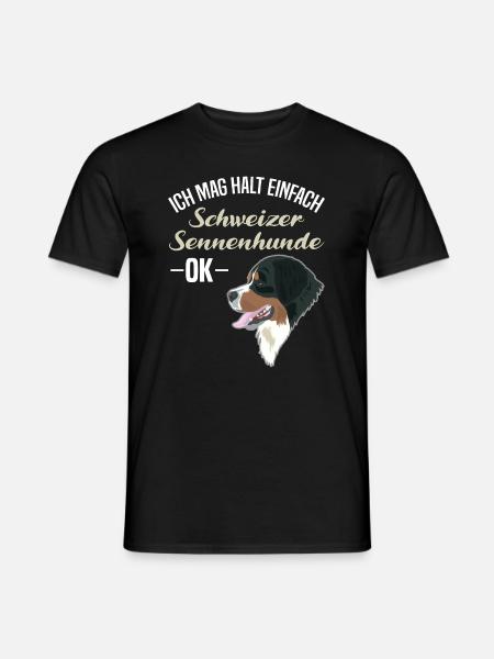 Schweizer Sennenhund Direkte Liebe Geschenk - Männer T-Shirt - Schwarz