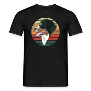 Simple Bernese Mountain Dog Gift - Men's T-Shirt - black - Front - AI Model Male 178 light (178cm)