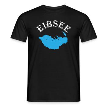 Eibsee Outline Esthétique Naturel Merveille Cadeau - T-shirt homme - noir - Devant - AI Model Male 178 light (178cm)