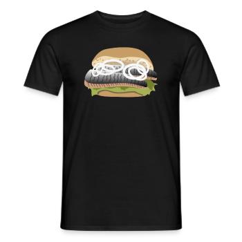 Fish Roll Fanatics - The Ultimate Gift - Men's T-Shirt - black - Front - AI Model Male 178 light (178cm)