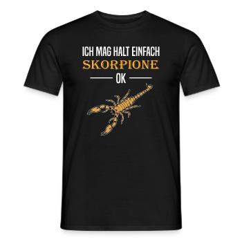 Einfache Skorpion Liebe Klartext Geschenk - Männer T-Shirt - Schwarz - Vorne - AI Model Male 178 light (178cm)