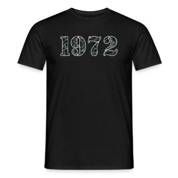 1972 Birth Year Military Optics Gift - Men's T-Shirt - black - Front - AI Model Male 178 light (178cm)