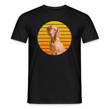 Cute Dog Heart-Melting Gift - Men's T-Shirt - black - Front - AI Model Male 178 light (178cm)