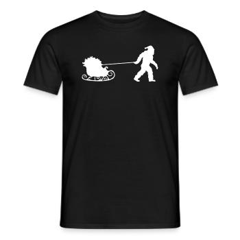 Miesepeter Weihnachtsschlitten Frohe Festtage Gesc - Männer T-Shirt - Schwarz - Vorne - AI Model Male 178 light (178cm)