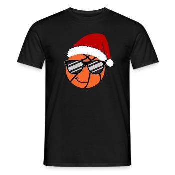 Lunettes de soleil de Noël Cool Basketball - T-shirt homme - noir - Devant - AI Model Male 178 light (178cm)