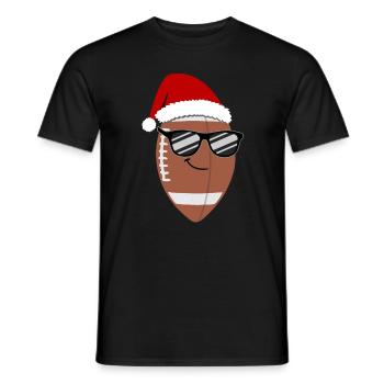 Football Cool Festtagsstil Sonnenbrille - Männer T-Shirt - Schwarz - Vorne - AI Model Male 178 light (178cm)