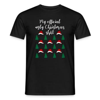 Lustiger Weihnachtswald Weihnachtsshirt - Männer T-Shirt - Schwarz - Vorne - AI Model Male 178 light (178cm)