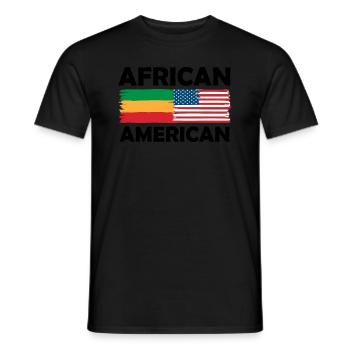 Diversité culturelle Citoyens du monde des États-Unis Fierté - T-shirt homme - noir - Devant - AI Model Male 178 light (178cm)