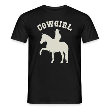 Equestrian silhouette simply stylish - Men's T-Shirt - black - Front - AI Model Male 178 light (178cm)