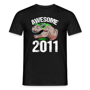 T-Rex Party Star Look Retro Look Cadeau - T-shirt homme - noir - Devant - AI Model Male 178 light (178cm)