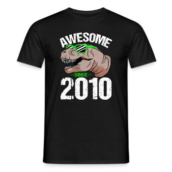 T-Rex Party Star Look Retro Look Cadeau - T-shirt homme - noir - Devant - AI Model Male 178 light (178cm)