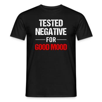 Bonne humeur - soleil dans le cœur - T-shirt homme - noir - Devant - AI Model Male 178 light (178cm)