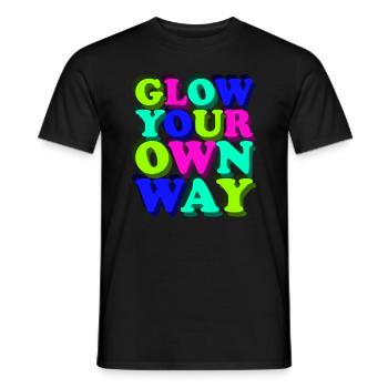 Shine Your Way - Colorful Fun - Men's T-Shirt - black - Front - AI Model Male 178 light (178cm)
