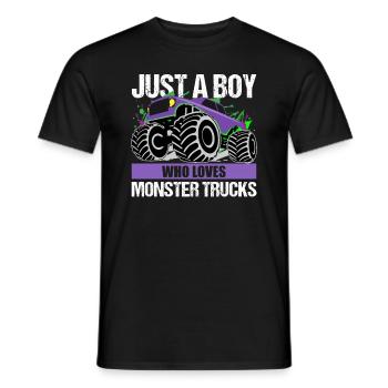 Cadeau Monster Truck Passion pour garçons - T-shirt homme - noir - Devant - AI Model Male 178 light (178cm)