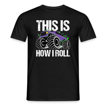Rollender Monstertruck Abenteuer Drang - Männer T-Shirt - Schwarz - Vorne - AI Model Male 178 light (178cm)