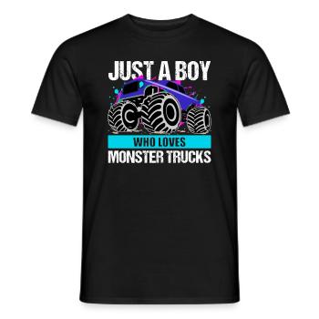 Cadeau Monster Truck Passion pour garçons - T-shirt homme - noir - Devant - AI Model Male 178 light (178cm)