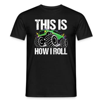 Rollender Monstertruck Abenteuer Drang - Männer T-Shirt - Schwarz - Vorne - AI Model Male 178 light (178cm)
