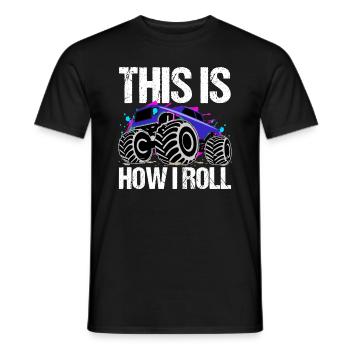 Rollender Monstertruck Abenteuer Drang - Männer T-Shirt - Schwarz - Vorne - AI Model Male 178 light (178cm)