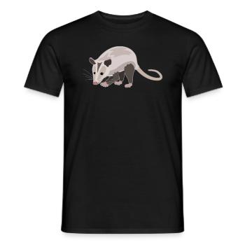 Charmantes Opossum Naturfreund Stil - Männer T-Shirt - Schwarz - Vorne - AI Model Male 178 light (178cm)