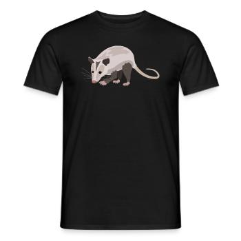 Charmantes Opossum Naturfreund Stil - Männer T-Shirt - Schwarz - Vorne - AI Model Male 178 light (178cm)